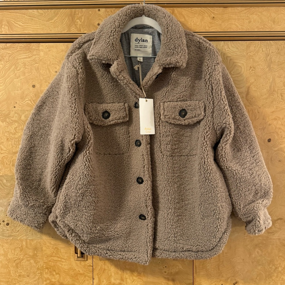 Dylan Light Brown Sherpa Oversize Jacket